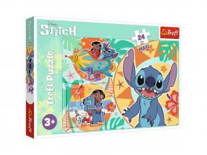 Disney: Lilo & Stitch ein glücklicher Tag 24 Teile Maxi-Puzzle - Trefl