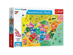 Ungarn Karte Lernpuzzle 44Stück - Trefl