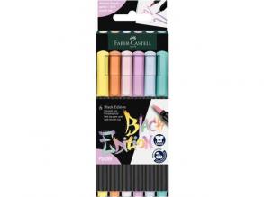 Faber-Castell: Black Edition Pastellfarben 6-teiliges Farbstift-Set