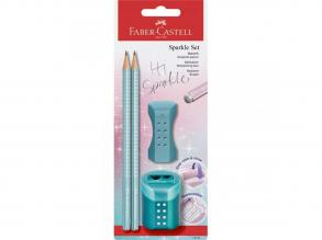 Faber-Castell: Sparkle Bleistift-Set ozeanblau