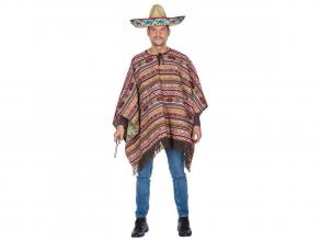 Mexikaner Poncho Erwachsene Unisex Kostüme Größe: Standard