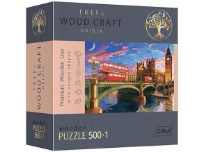 Wood Craft: Westminster, Big Ben, London Holzpuzzle 500+1Stück - Trefl