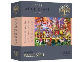 Wood Craft: magische Welt Holzpuzzle 500+1Stück - Trefl