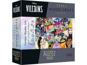 Wood Craft: Disney Archvillains 1000 Teile Puzzle - Trefl