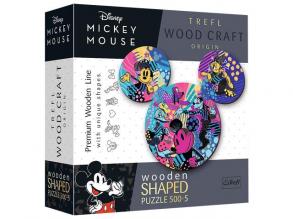 Holzhandwerk: Mickey Mouse 500+5pcs Holzpuzzle - Trefl