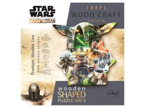 Wood Craft: Star Wars Mysterious Grogu 500+5pcs Premium Holzpuzzle - Trefl