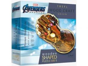 Wood Craft: Avengers Infinity Gauntlet 500+5pcs Premium Holzpuzzle - Trefl