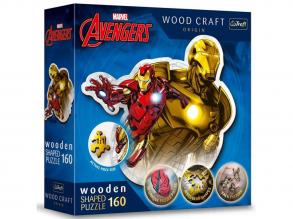 Wood Craft: Marvel Avengers - Iron Man 160 Teile Premium Holzpuzzle - Trefl