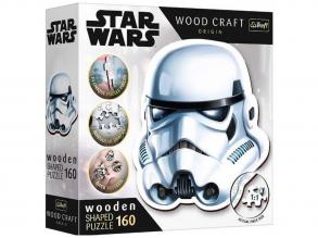 Wood Craft: Star Wars - Stormtrooper Soldat Helm 160 Teile Premium Holzpuzzle - Trefl