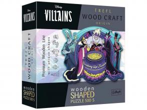 Wood Craft: Disney Villains 500+5 Teile Premium Holzpuzzle - Trefl