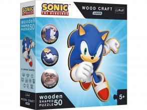 Wood Craft Junior: Sonic the hedgehog Holzpuzzle 50Stück - Trefl