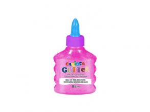 Glitter Flüssigkleber neon pink 88ml - Carioca