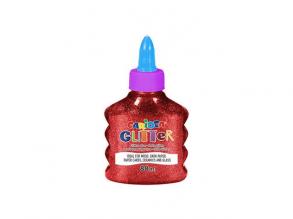 Glitter flüssig spark rot kleber 88ml - Carioca