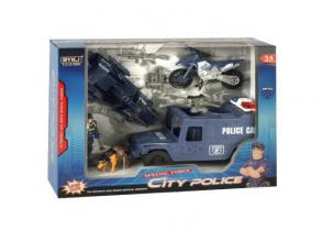 City Police großes Polizei-Actionspielset mit Fahrzeugen und Figuren