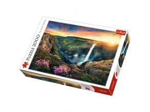 Haifoss Wasserfall, Island puzzle 2000pcs - Trefl