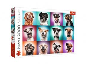 Trefl: Lustiges Hundeportrait-Puzzle - 2000 Teile