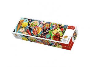 Bunte Bonbons 1000Stück Panorama-Puzzle - Trefl