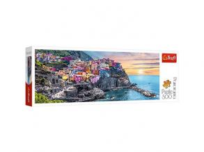 Vernazza bei Sonnenuntergang, Italien Panorama Puzzle 500pcs - Trefl