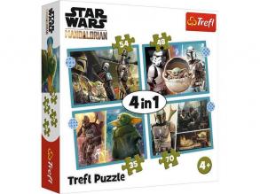 Trefl: Star Wars Mandalorian 4 in 1 puzzle - 35, 48, 54, 70 Teile