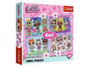 L.O.L Surprise Puppen 4 in 1 puzzle - Trefl