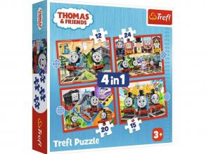 Thomas die Dampflokomotive 4 in 1 Puzzle - Trefl