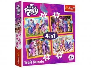 My Little Pony: My Little Pony 4 in 1-Puzzle - Trefl