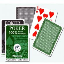 Plastikpoker 1*55 Karten (braun/grün) - Piatnik