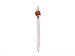 Rotring rosa mit roten Rosen