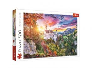 Ansicht von Schloss Neuschwanstein 500pcs Puzzle - Trefl