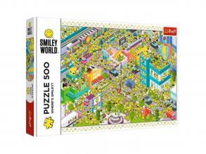 Smiley World, Smiley Gesichter 500 Teile Puzzle - Trefl