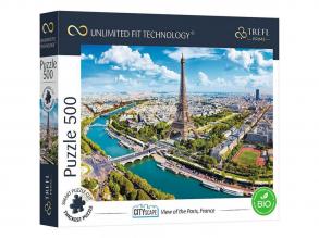 Das Zentrum von Paris von oben 500 Teile UFT Puzzle - Trefl