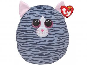 Ty Squish-a-Boos Kissen Plüschfigur KIKI, 30 cm - graue Katze