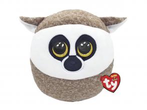 Ty Squishy Beanies kissenförmige Plüschfigur LINUS, 22 cm - Lemur