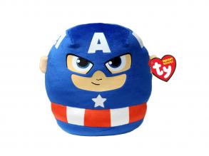 Ty Squishy Beanies Kissen Plüschfigur Marvel CAPTAIN AMERICA, 22 cm