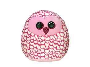 Ty Squish-a-Boos kissenförmige Plüschfigur PINKY, 22 cm - rosa Eule