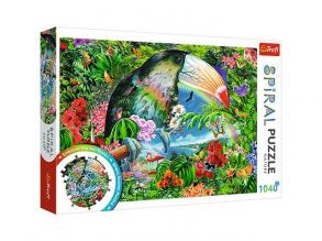 Tropische Tiere Spiralpuzzle 1040Stück - Trefl