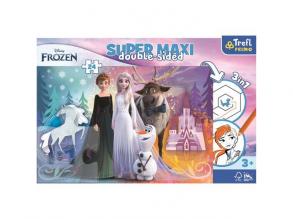 Ice Magic SuperMaxi zweiseitiges 3-in-1-Puzzle 24-teilig