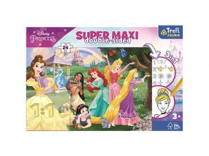 Disney Prinzessinnen SuperMaxi zweiseitiges 3 in 1 Puzzle 24tlg.