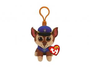 TY Beanie Babies: Paw Patrol Plüsch Schlüsselanhänger - Chase, 8,5 cm