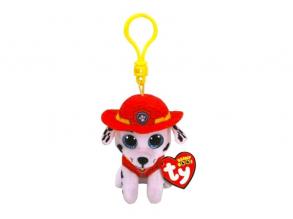 TY Beanie Babies: Paw Patrol Plüsch-Schlüsselanhänger - Marshall, 8,5 cm