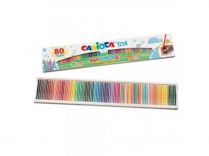 Tita Maxi Rainbow 80 Farbstifte Set - Carioca