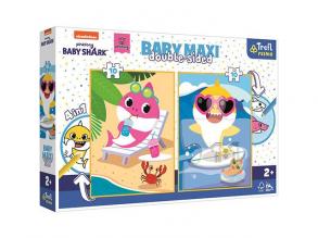 Baby Shark doppelseitiges 4 in 1 Baby Maxi Puzzle 2x10Stück - Trefl