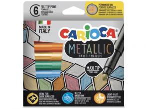 Metallic MaxiTip 6er Set Markierstifte - Carioca