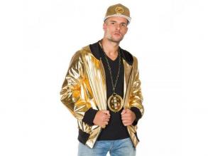 King Rapper Herren Kostüm Farbe: gold