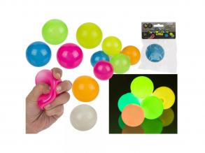 Glow in the dark stress ball 6cm in verschiedenen Versionen