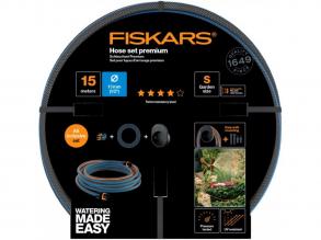 Fiskars Schlauchset mit 15m Schlauchhalter