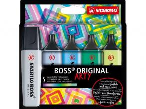 Stabilo BOSS ORIGINAL ARTY kalte Farben 5 Stück/Packung Textmarker-Set