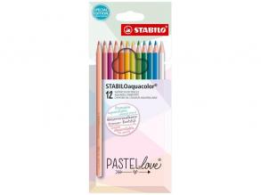 Stabilo aquacolor Pastellove 12er Set Buntstifte