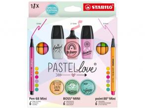 Stabilo MINI Pastellove 18-teiliges Set