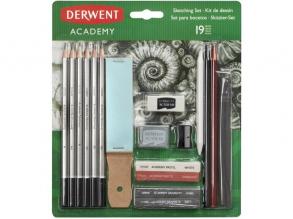 Derwent Academy 6er Set Graphitstifte mit Zubehör